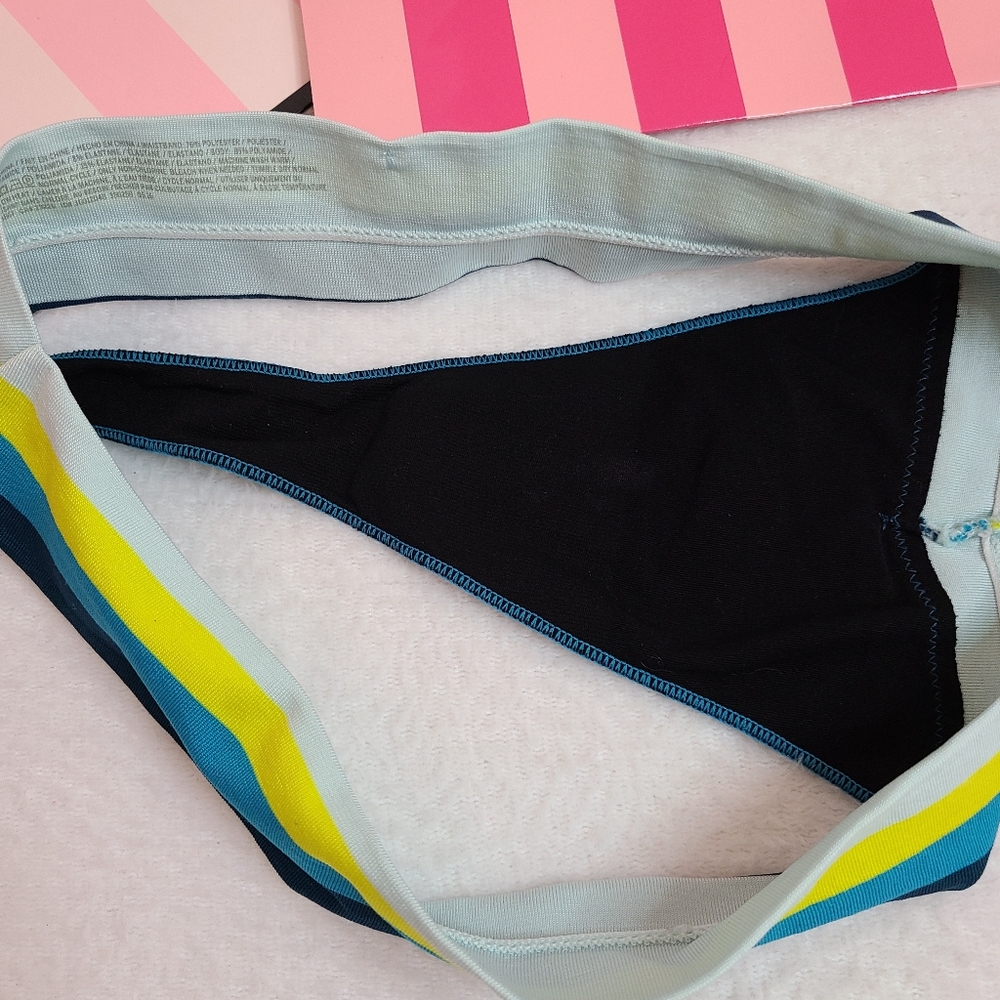 Y2K VS PINK Seamless Stretch Nylon Yoga Extra Low Rise Thong Panty Size M - Picture 5 of 6